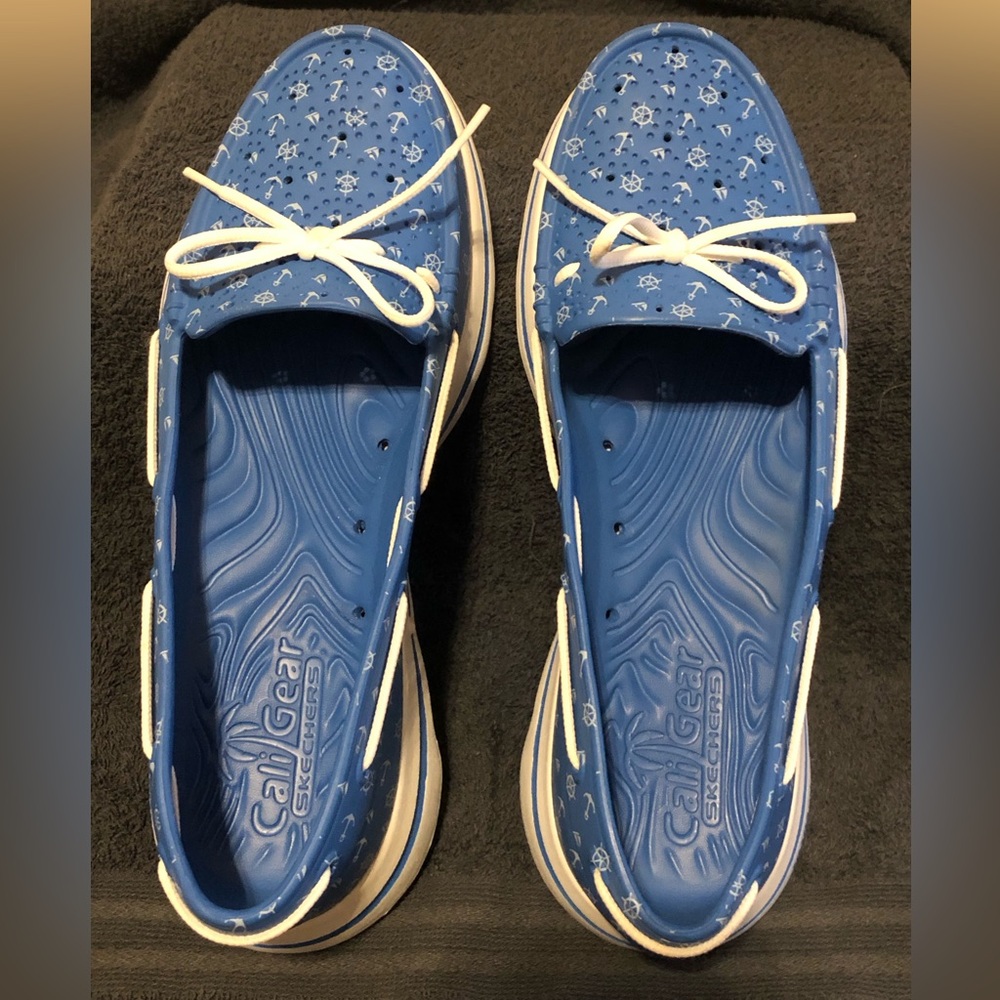 Skechers Blue Slip-On Boat Shoes